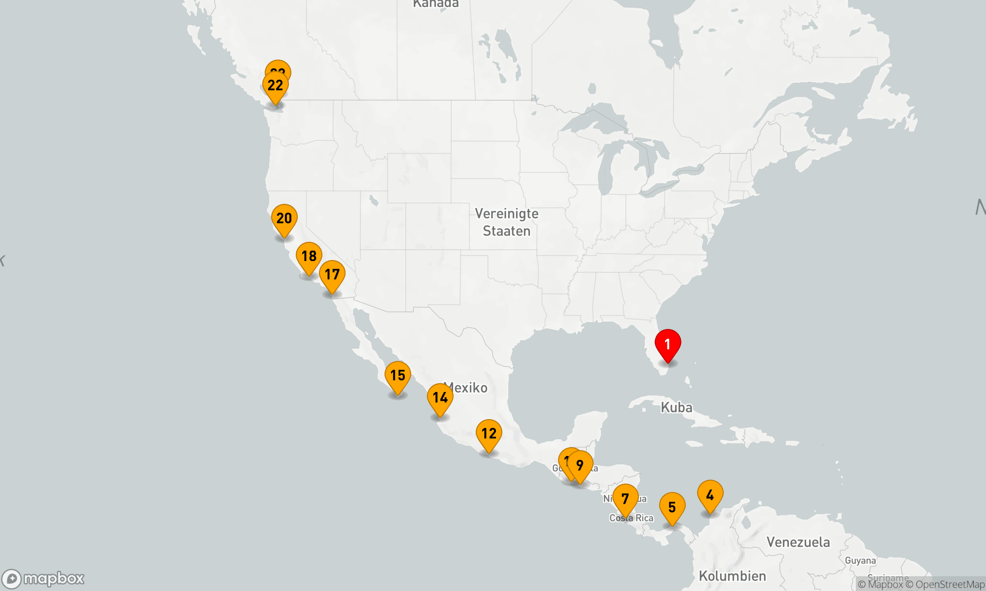 Route 22 Nächte - PANAMA CANAL