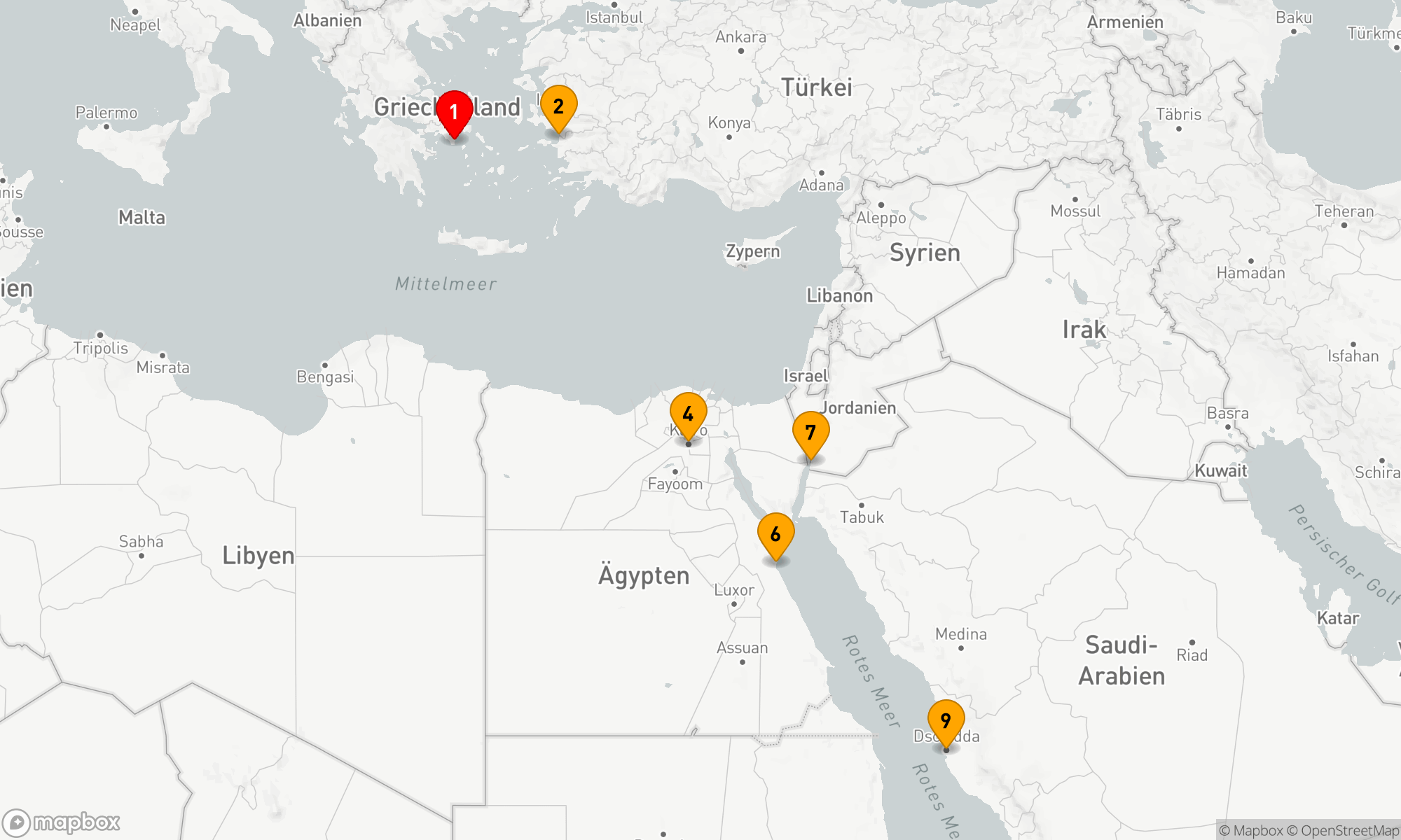 Route 8 Nächte - Im Spuren der Antiken Wunder und Wüstenschätze