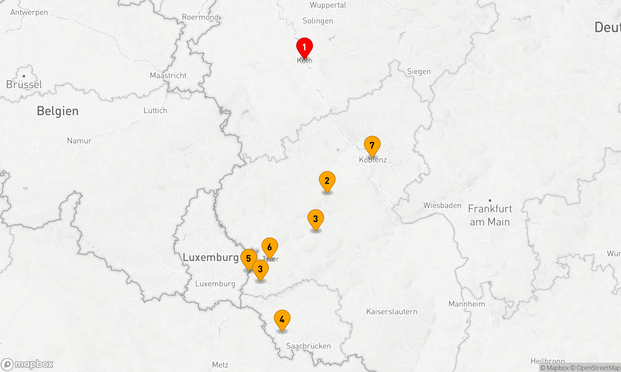 Route 7 Nächte - Malerische Mosel & Saar