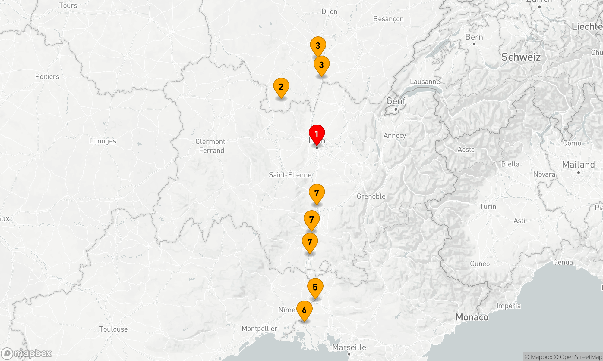 Route 7 Nächte - Südfrankreich erleben: Burgund & Provence