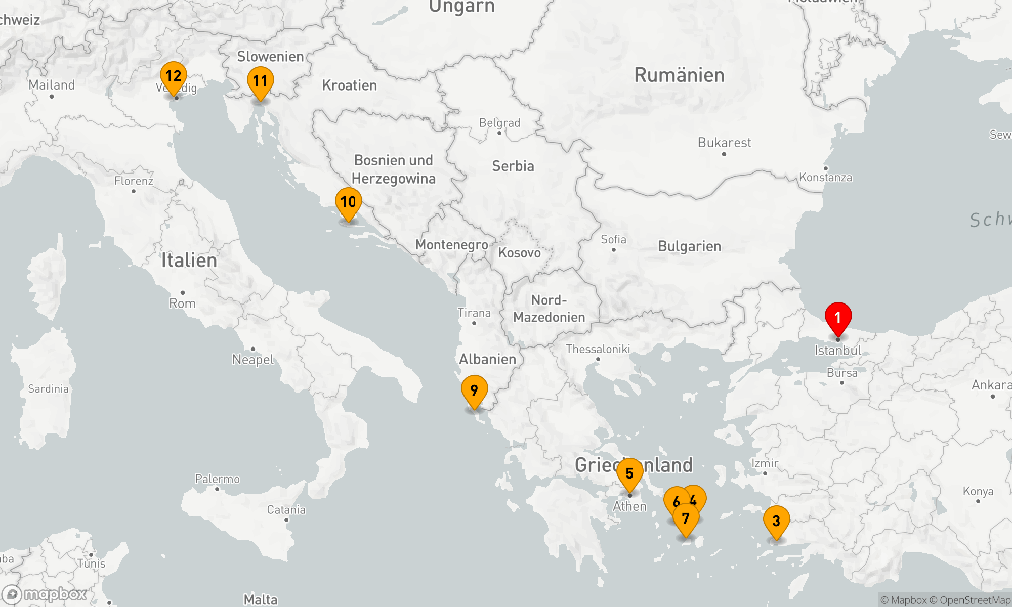 Route 11 Nächte - Odyssey der Ägäischen Träume