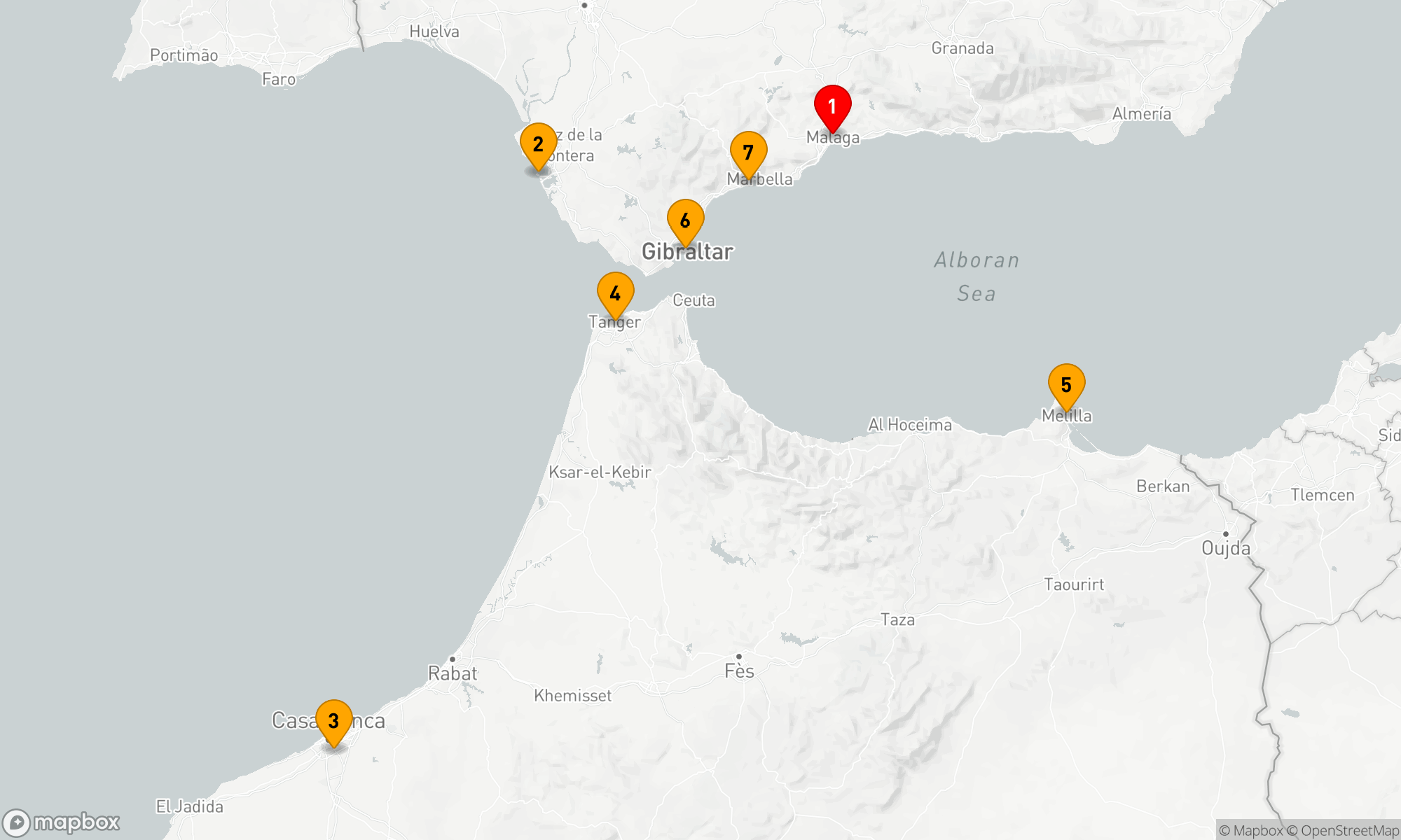 Route 7 Nächte - Andalusien und die marokkanische Küste