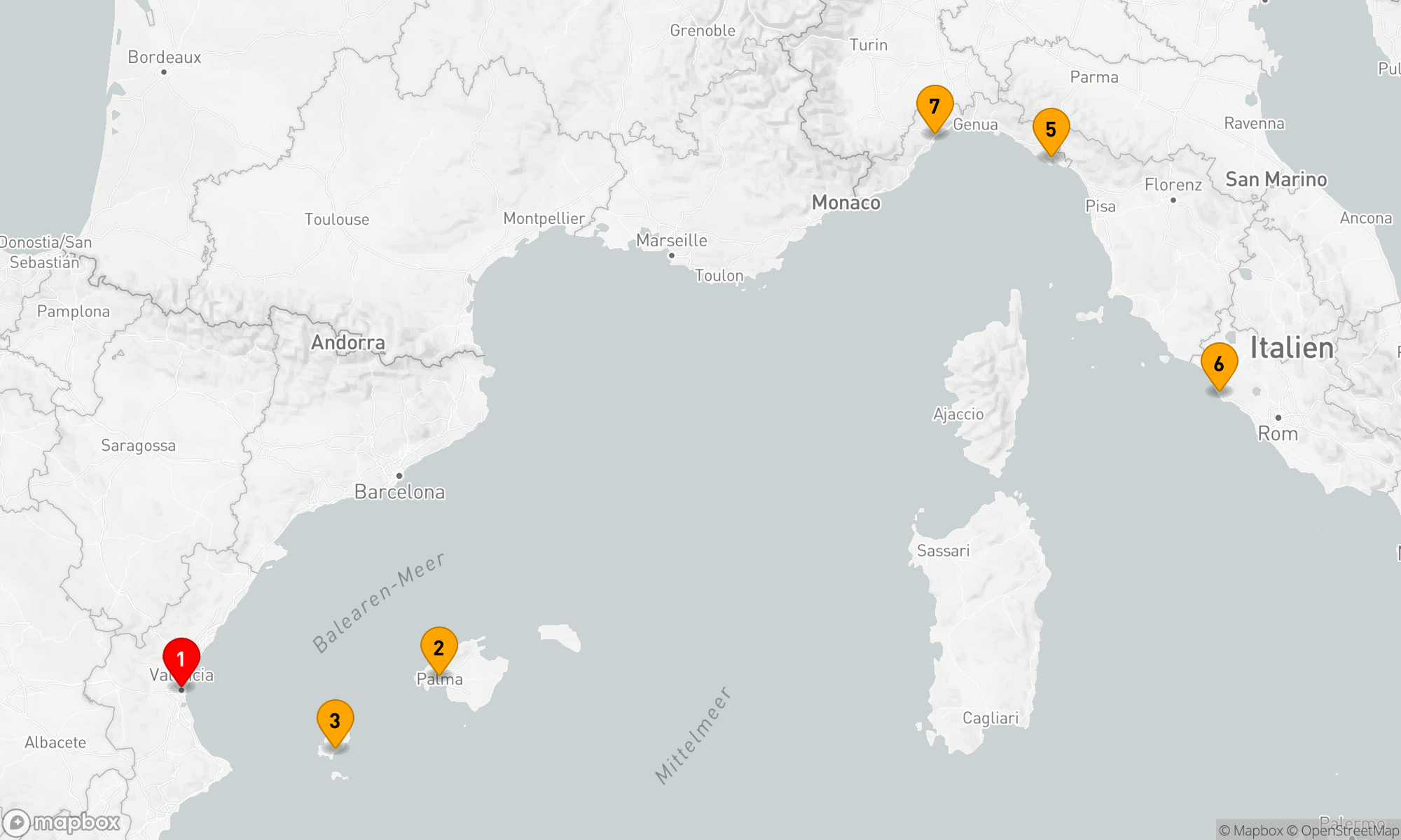 Route 6 Nächte - Mediterrane Entdeckungsreise