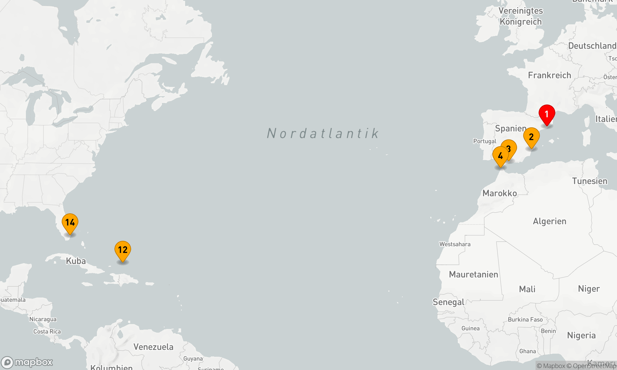 Route 13 Nächte - FAHRTEN - TRANSATLANTISCH