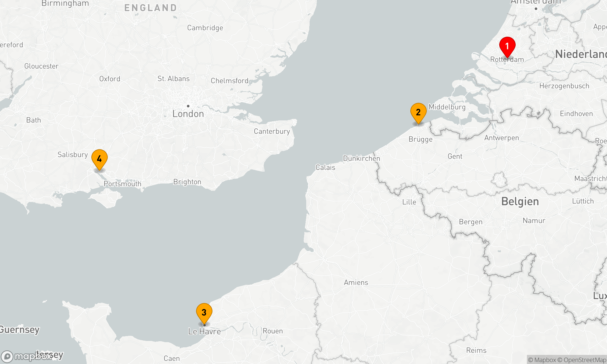 Route 3 Nächte - Europäische Küstengeschichten
