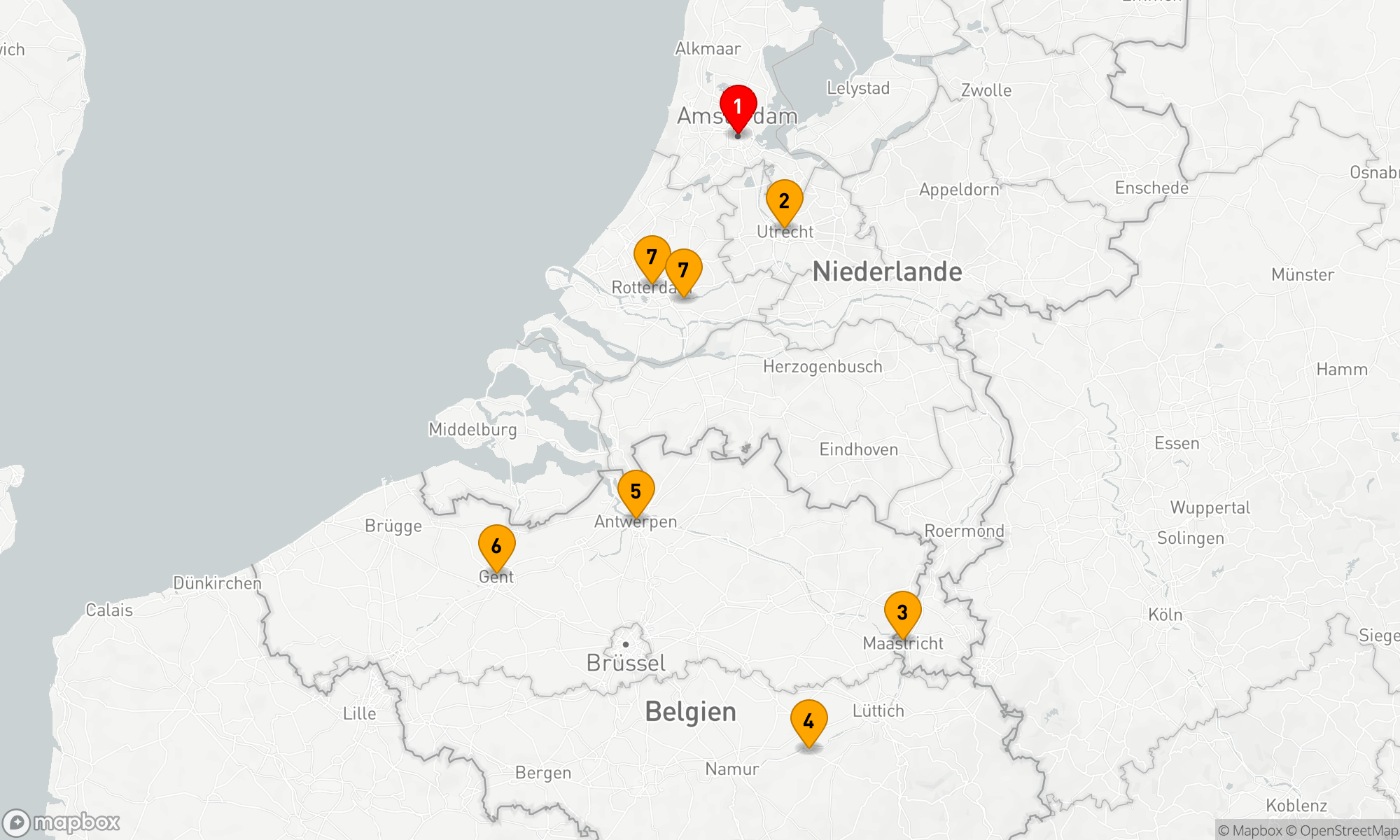 Route 7 Nächte - Das Beste von Holland & Belgien