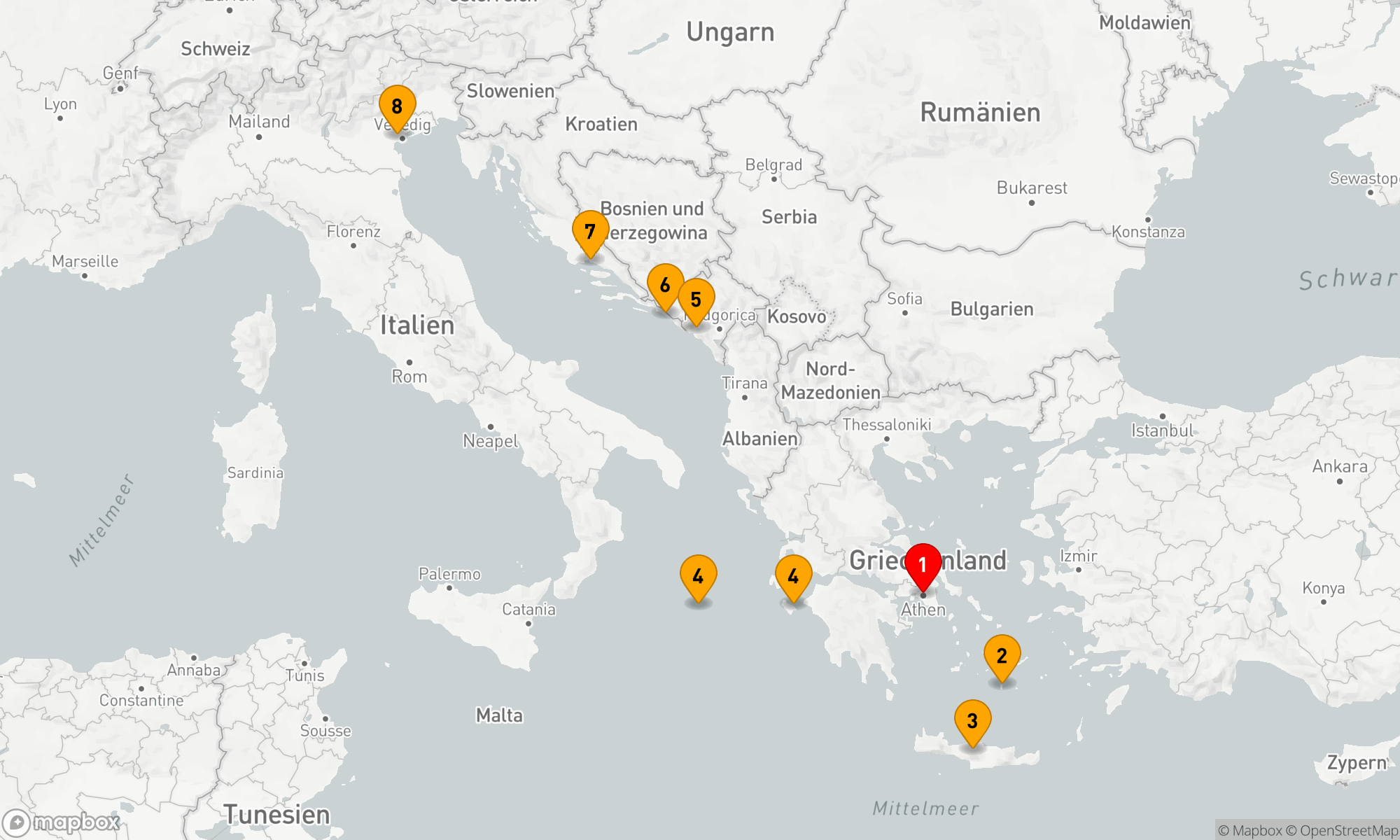 Route 7 Nächte - Von Antike zu Adria: Kunst und Küste entdecken