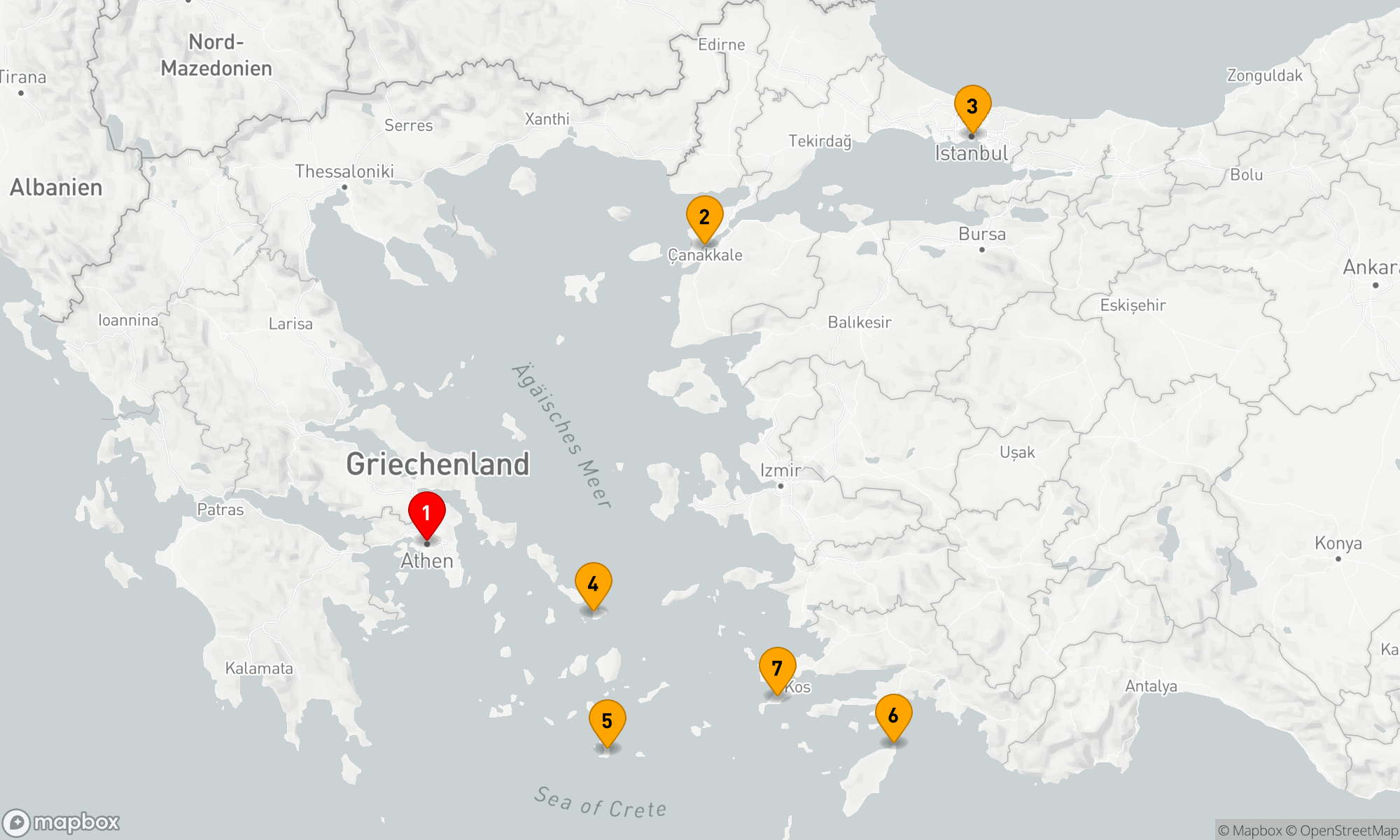 Route 7 Nächte - Ägäische Entdeckungsreise