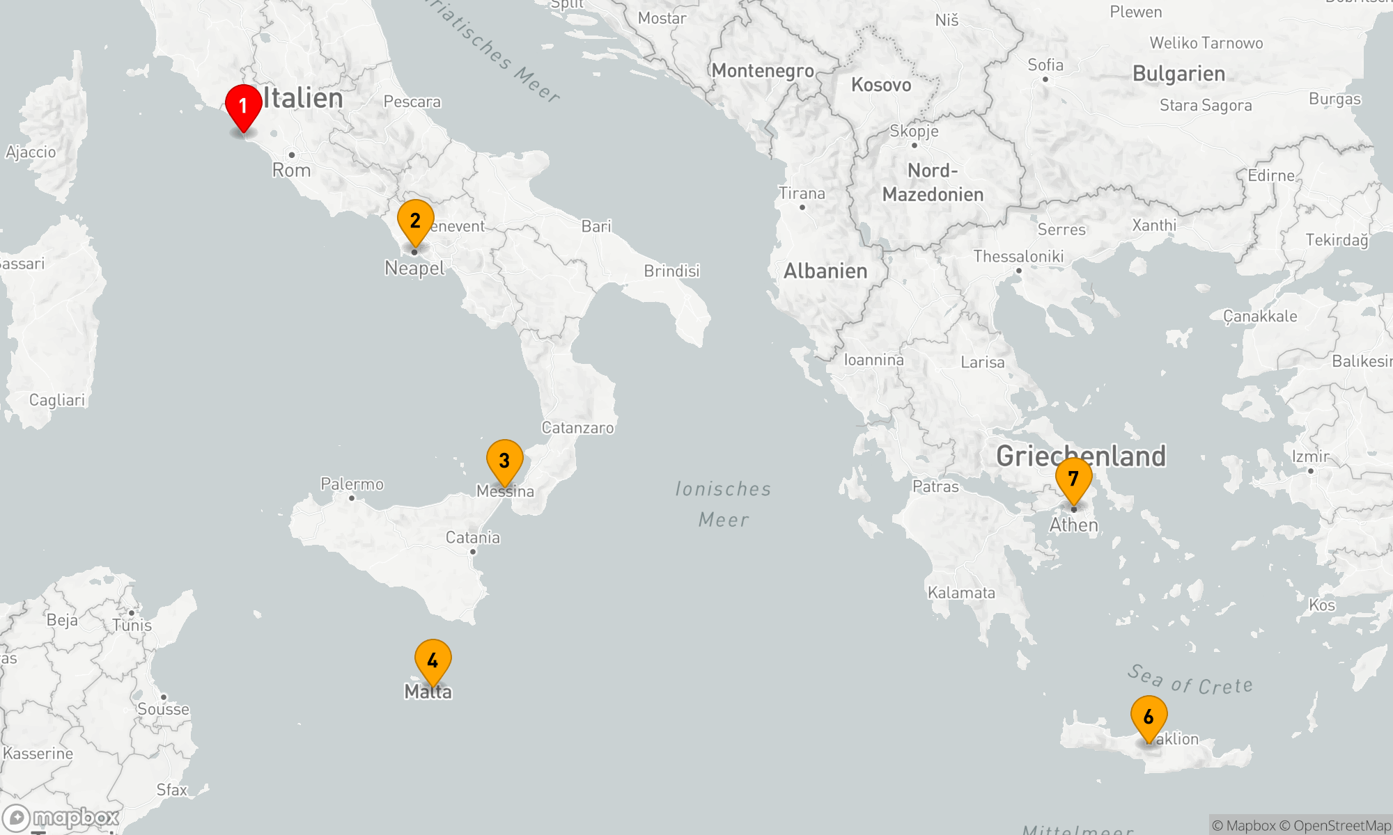 Route 6 Nächte - Ägäisches Entdeckungsabenteuer
