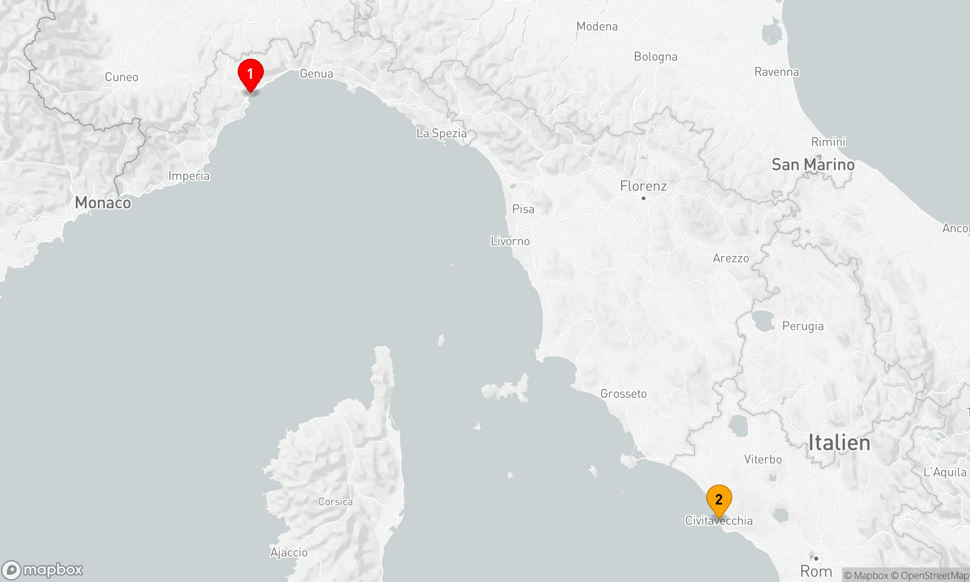 Route 1 Nacht - Mittelmeer-Zauberreise