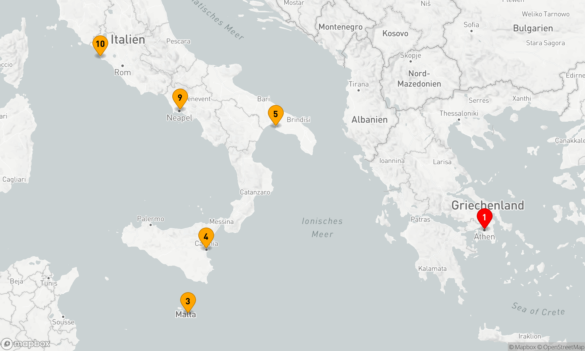 Route 9 Nächte - Mediterranes Kulturerbe-Abenteuer