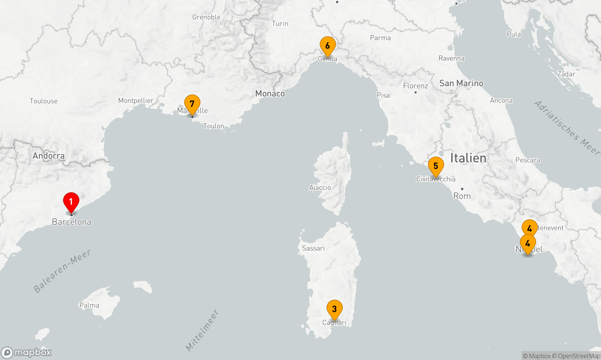 Route 7 Nächte - Mediterrane Entdeckungsreise