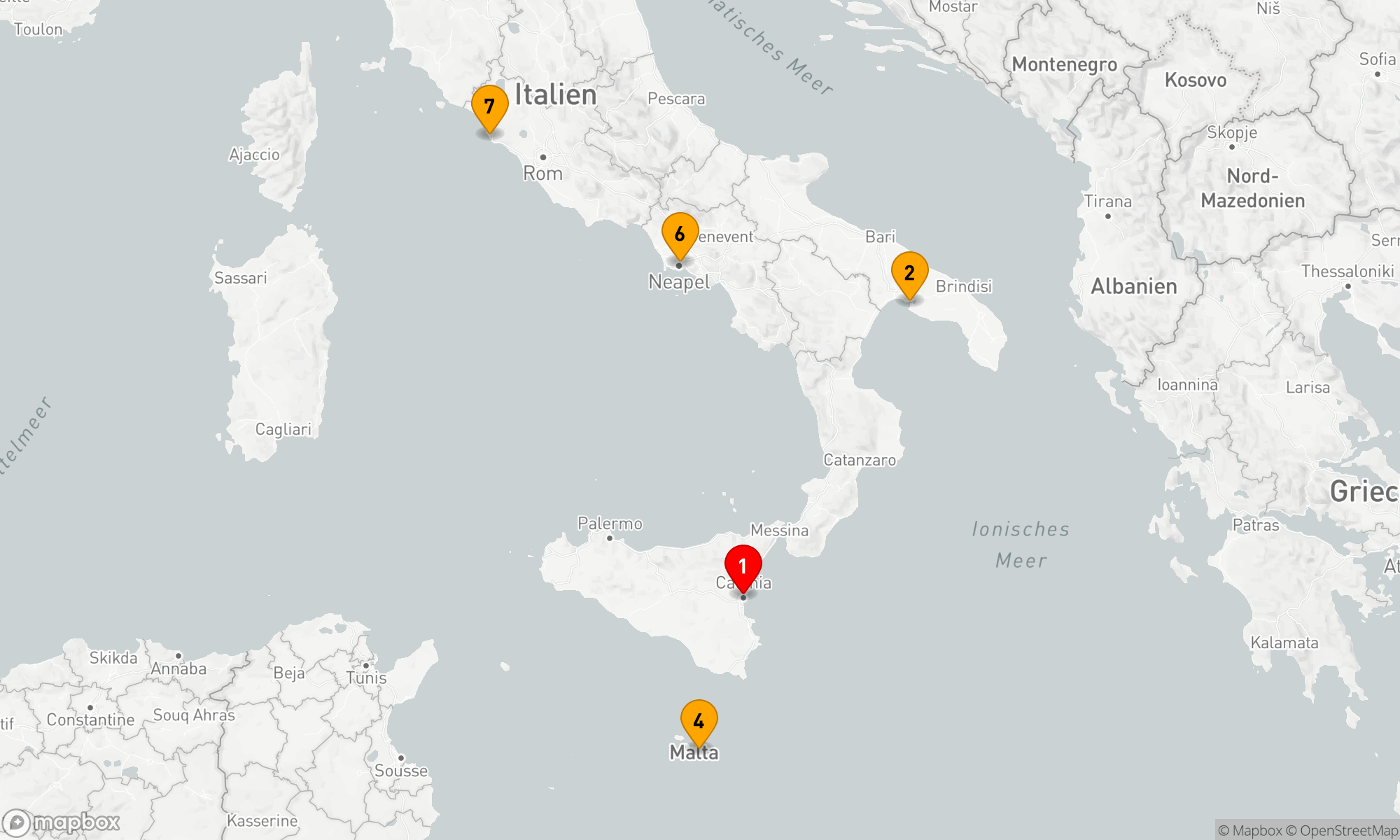 Route 6 Nächte - Mittelmeerzauber: Kultur und Küstenwunder