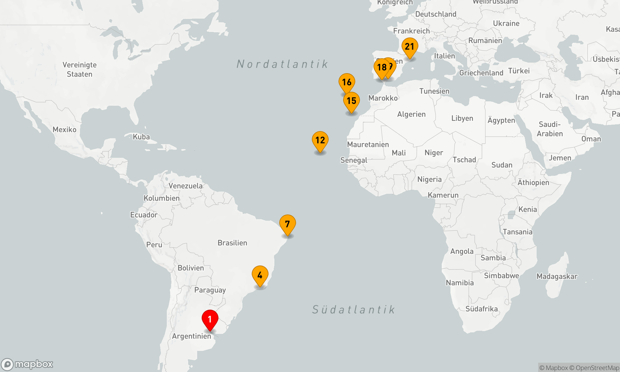 Route 20 Nächte - Von Samba-Rhythmen zu katalanischer Kultur: Entdeckungsreise über den Atlantik