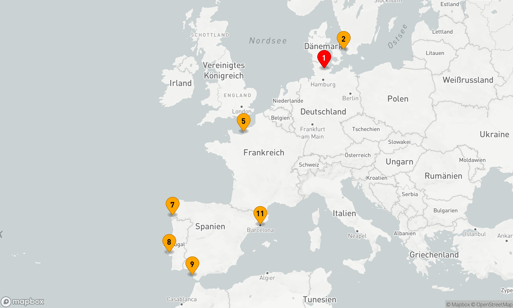 Route 10 Nächte - Von der Ostsee zur Sonne: Eine Entdeckungsfahrt von Nord nach Süd