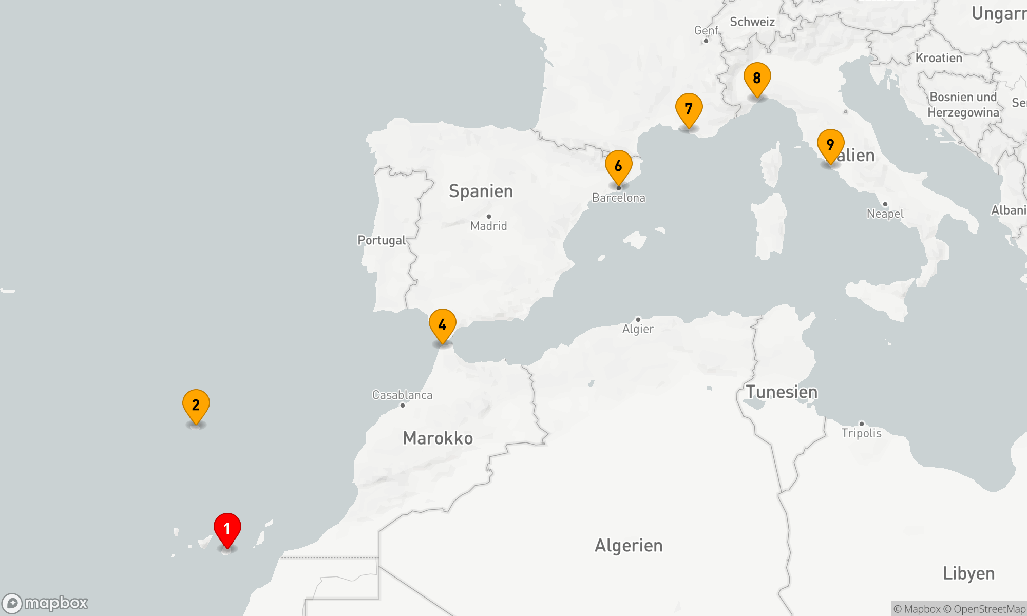 Route 8 Nächte - Mediterrane Entdeckungsreise von Insel zu Insel