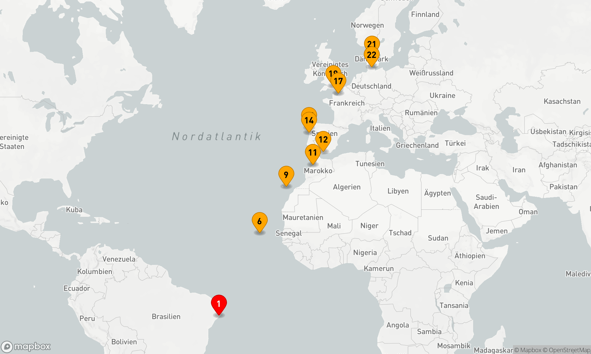 Route 21 Nächte - Kulturkaleidoskop: Von Brasilien nach Nordeuropa