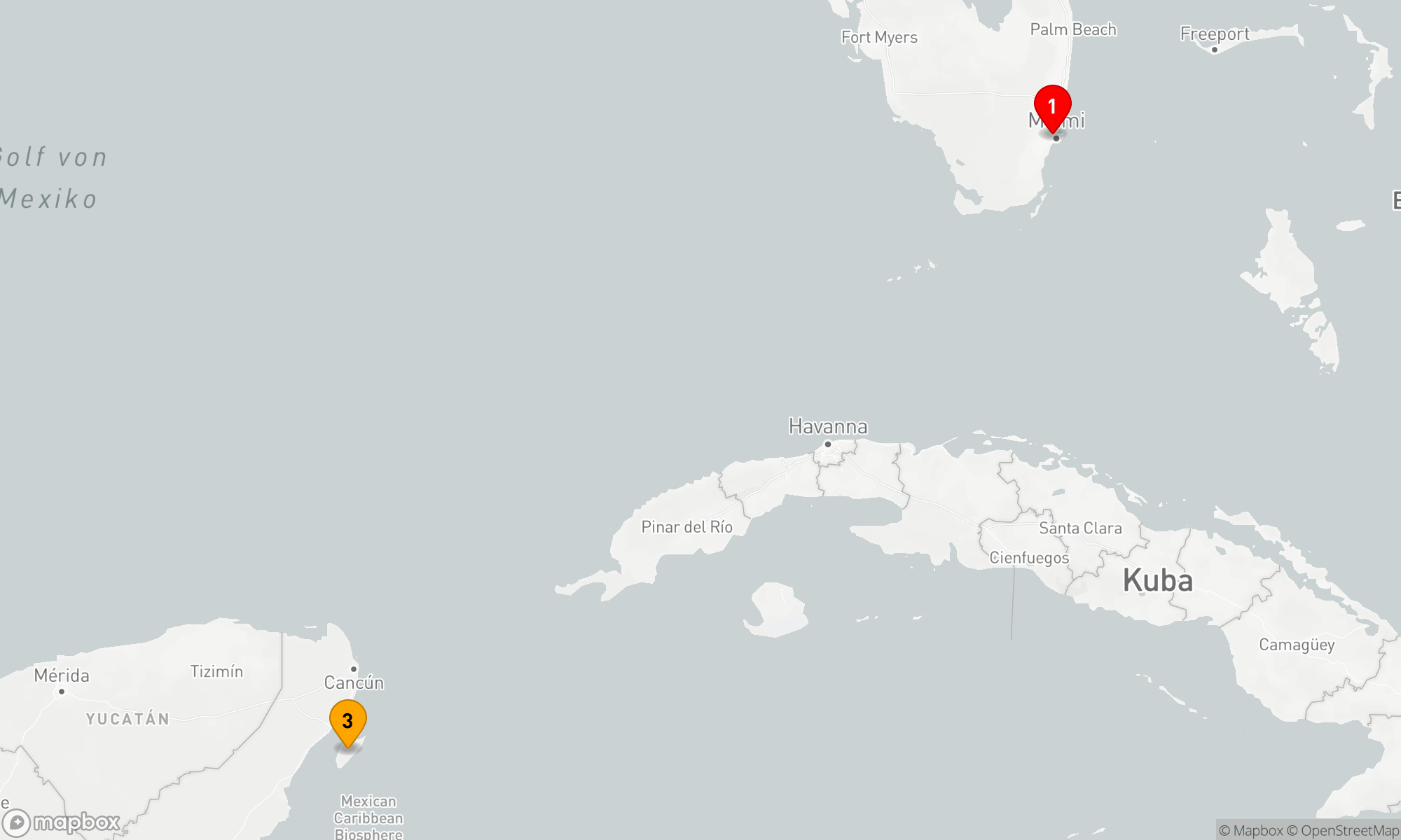 Route 4 Nächte - KREUZFAHRT IN DER WESTLICHEN KARIBIK