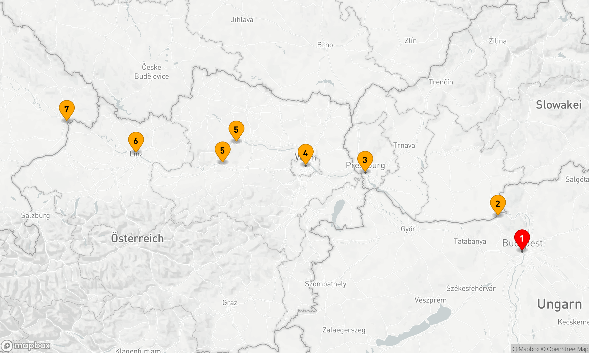 Route 7 Nächte - Golfkreuzfahrt auf der Donau