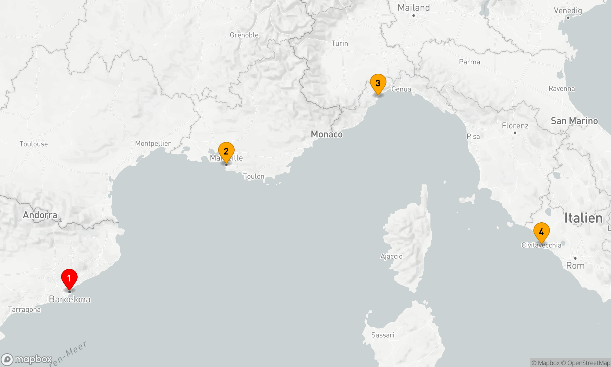 Route 3 Nächte - Mediterrane Entdeckungsreise