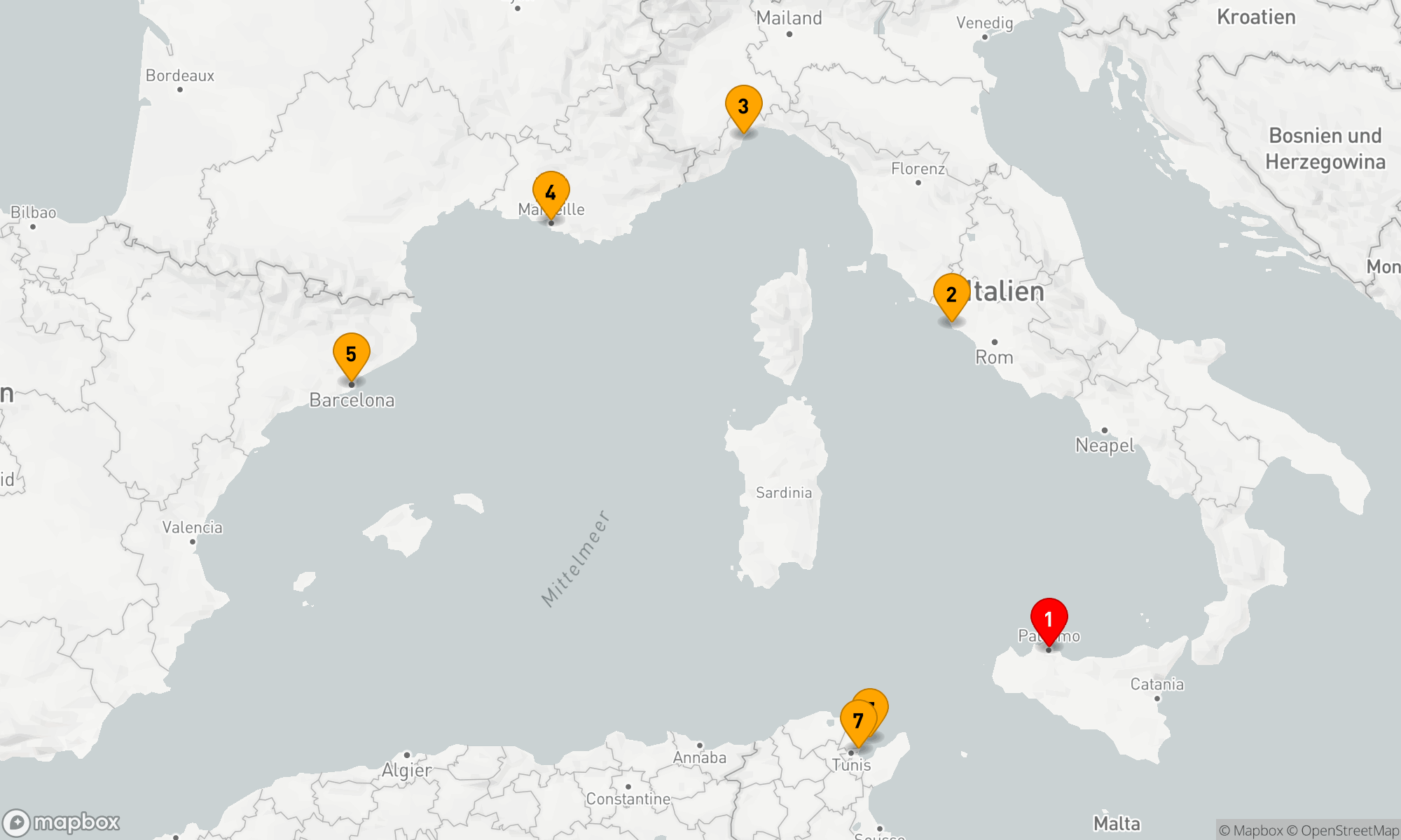 Route 7 Nächte - Mediterrane Entdeckungsreise