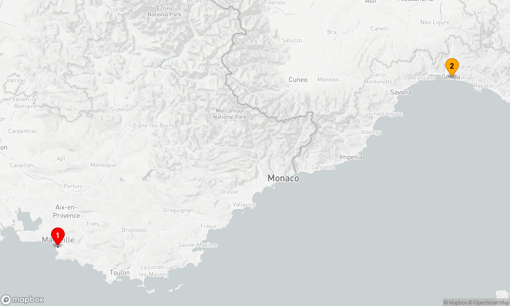 Route 2 Nächte - Mediterraner Zauberreise