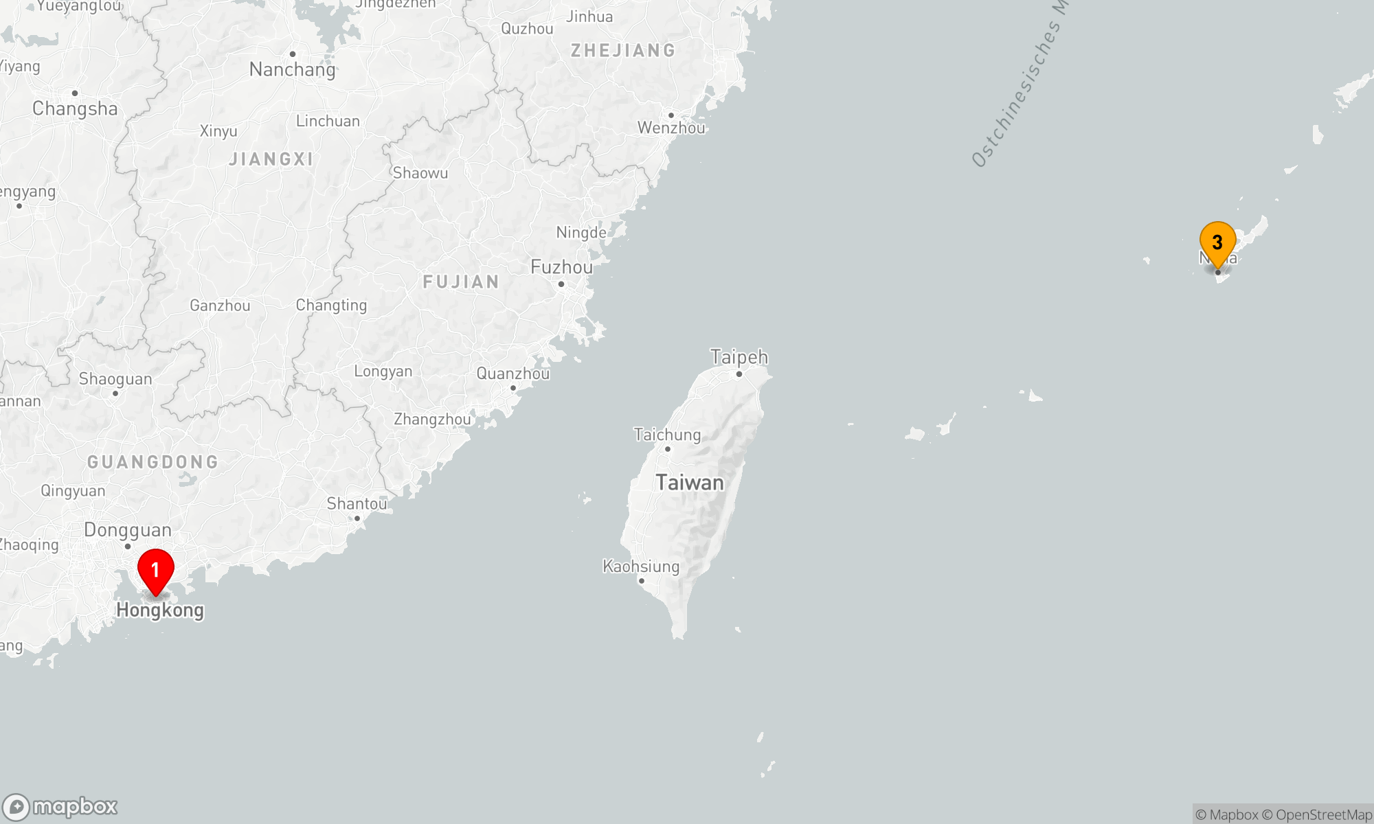 Route 5 Nächte - OKINAWA-KREUZFAHRT