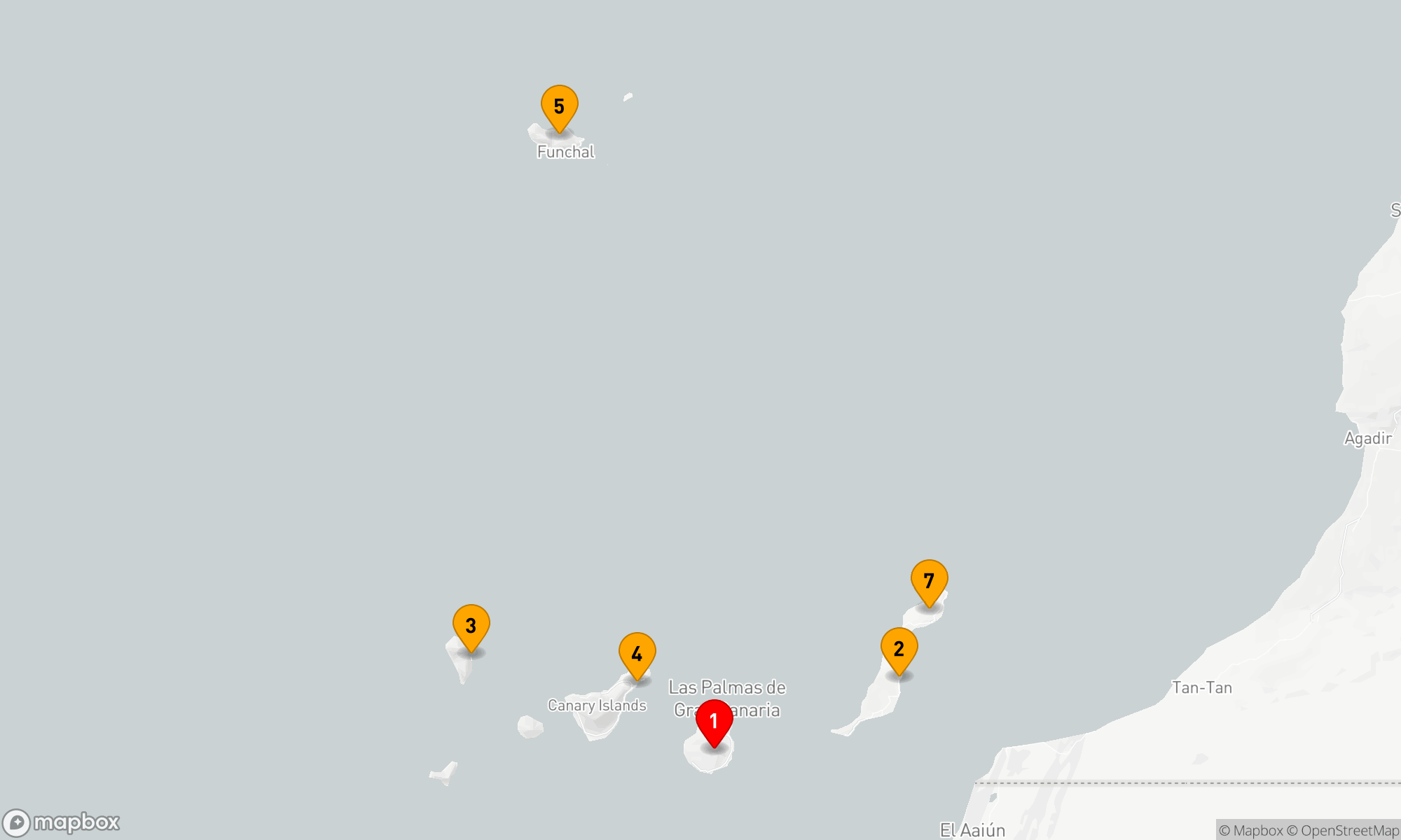 Route 7 Nächte - Inselzauber der Kanaren und Madeira