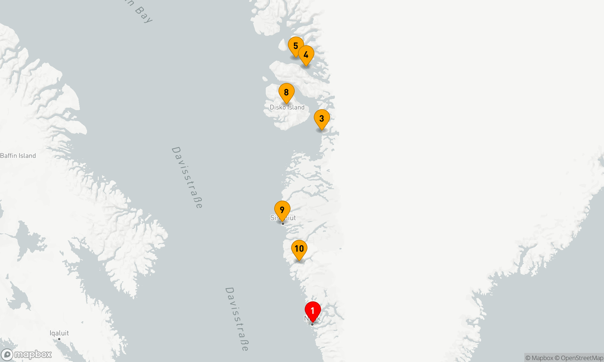 Route 10 Nächte - Von Nuuk nach Nuuk