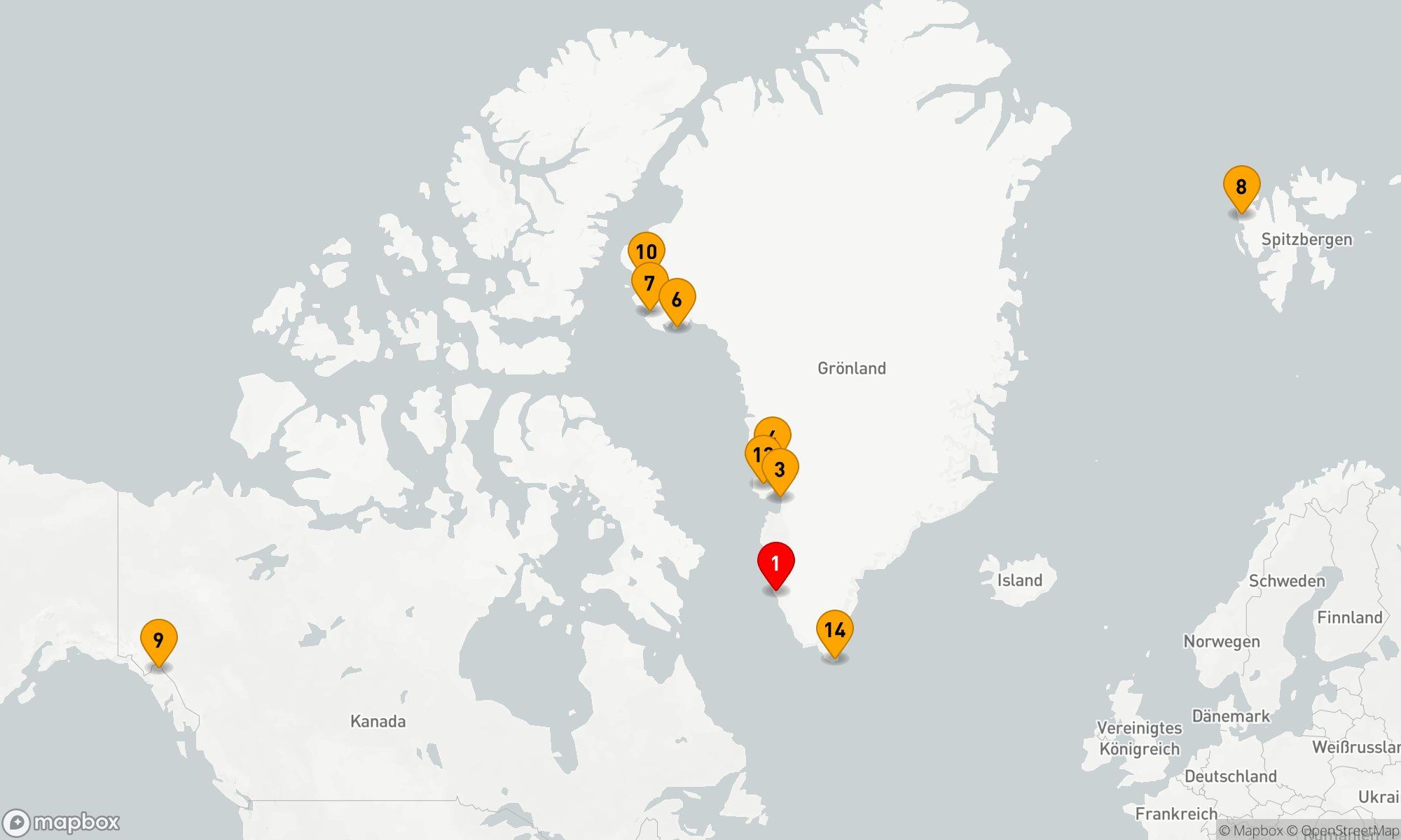Route 14 Nächte - Von Nuuk nach Nuuk