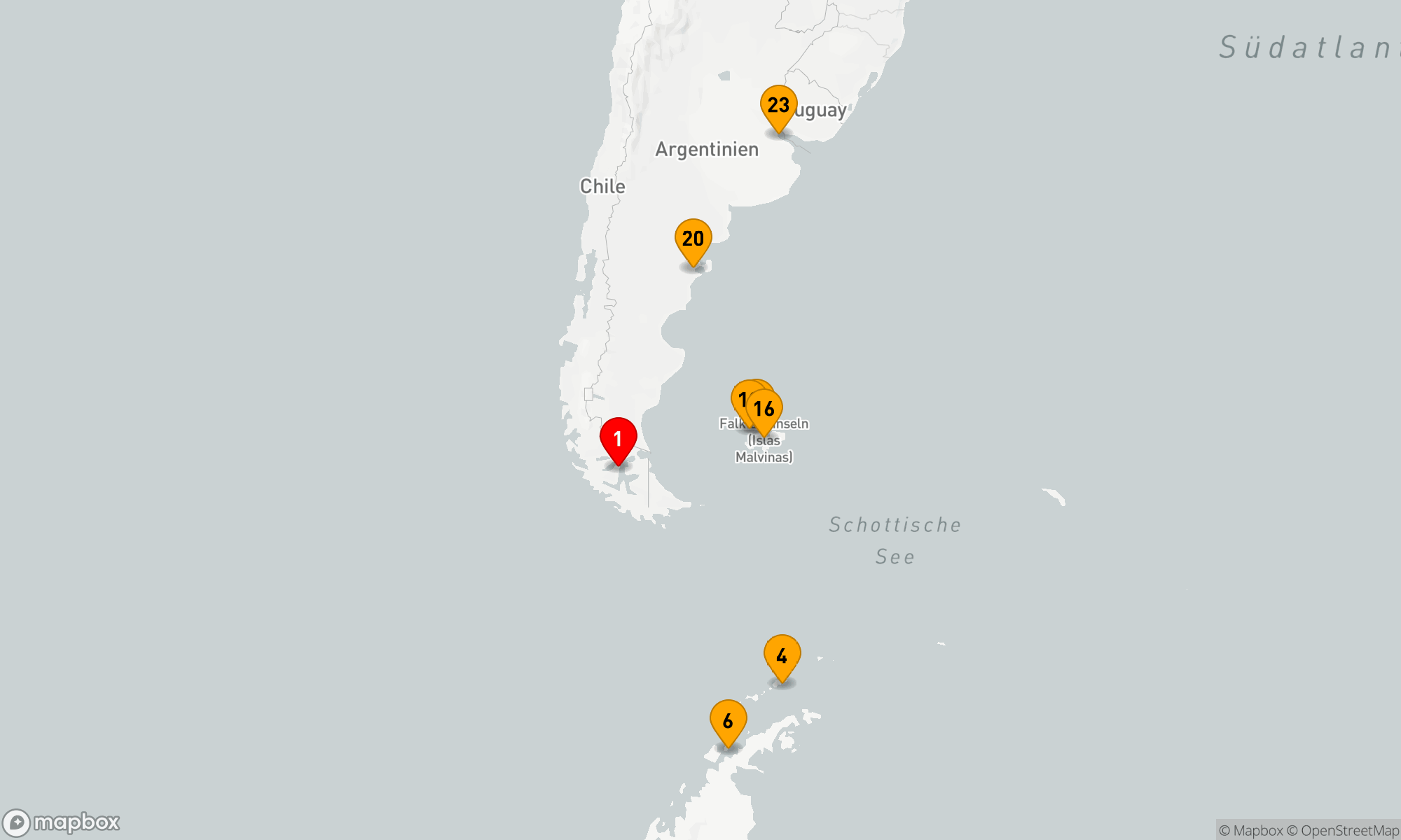 Route 22 Nächte - Von Punta Arenas nach Buenos Aires