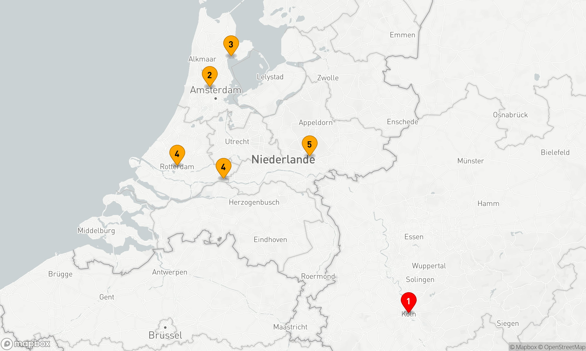 Route 5 Nächte - Hollandgenuss
