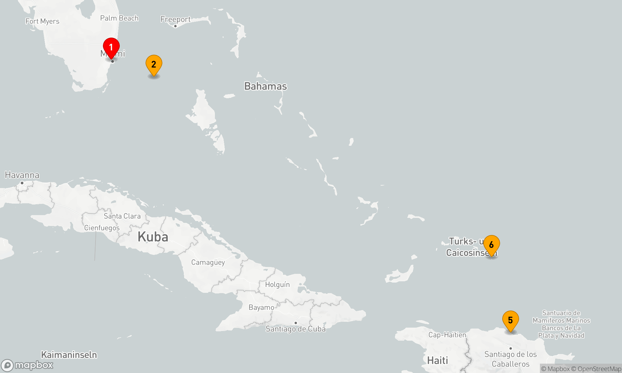 Route 7 Nächte - Inselparadiese der Karibik