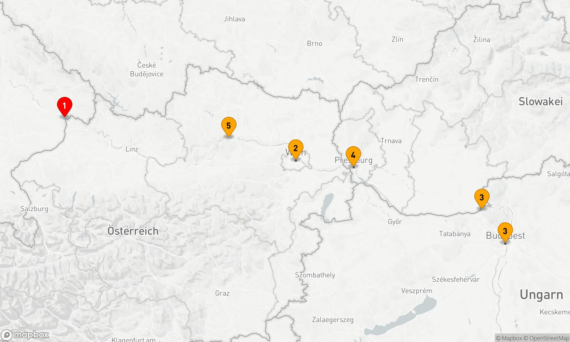 Route 5 Nächte - Donauflair